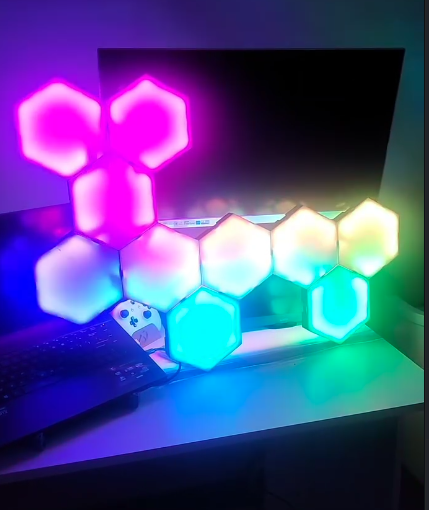 إضاءة LED سداسية